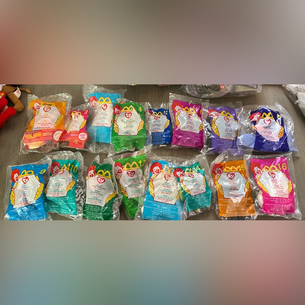 McDonald's Beanie Babies Happy Meal Toy Set 2000